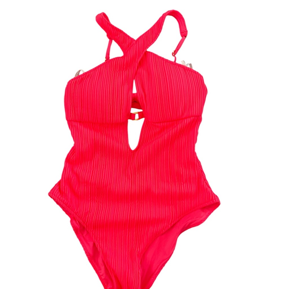 Women’s Swimwear - Pink One-Piece Swimsuit